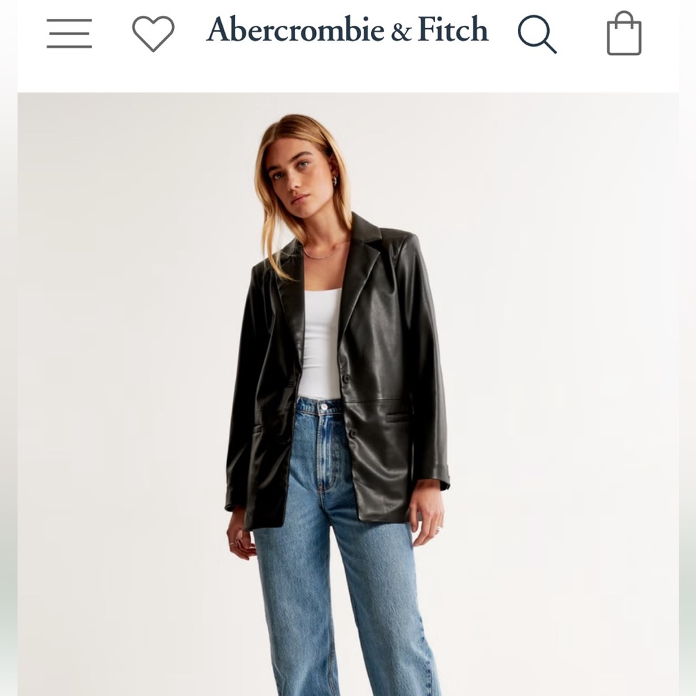 Selling a brand new Abercrombie & Fitch Vegan Leather Blazer!